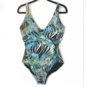 Swimsuits For All One Pc Swimsuit Woman Plus 20W Slimming  Beach Pool Tropical
